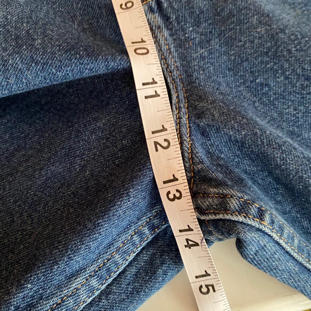 LL Bean Original Fit Relaxed 14 Petite Jeans Ultra High Rise Comfort Tapered Leg - Picture 8 of 9